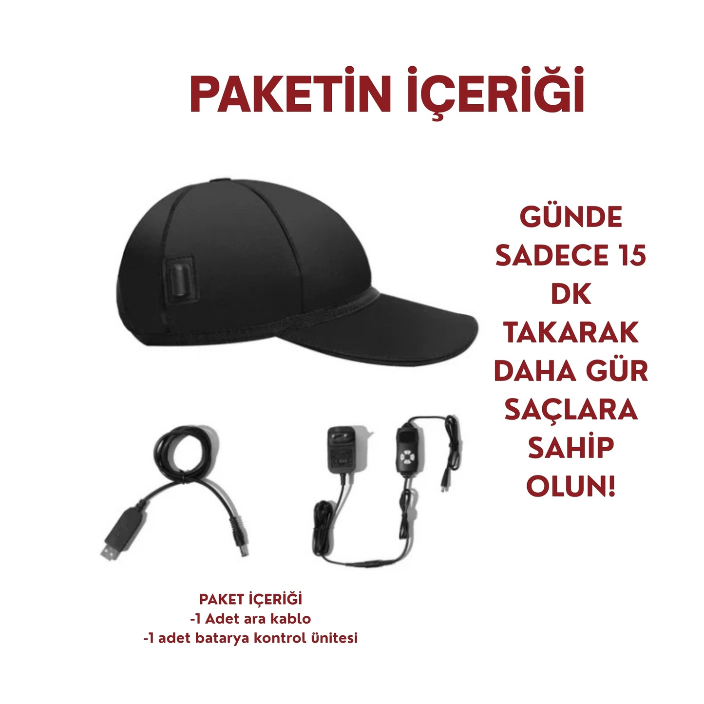 REDLIVE™ Kırmızı Işık Terapi Şapkası