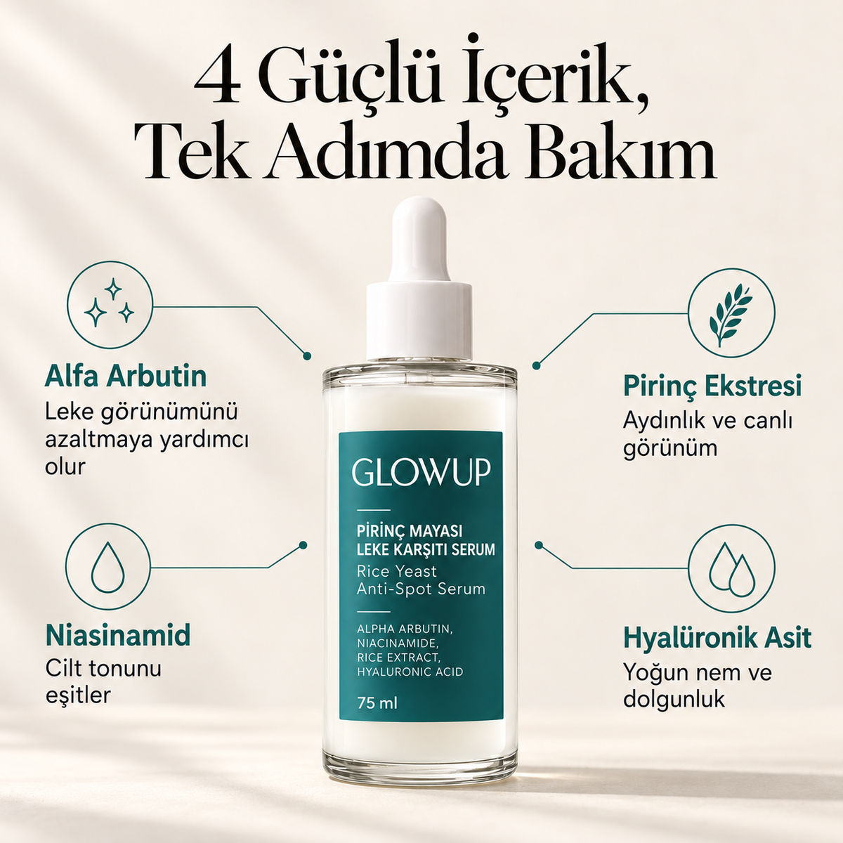 GLOWUP Yüz Aydınlatıcı Serum